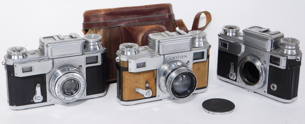 GROUP OF 3 ZEISS IKON CONTAX III