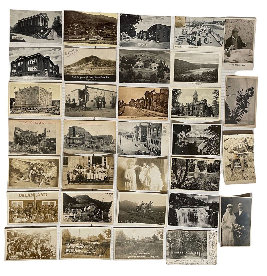GROUP OF 32 EARLY MONOCHROMATIC