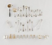 GROUP OF 34 STERLING & SILVER