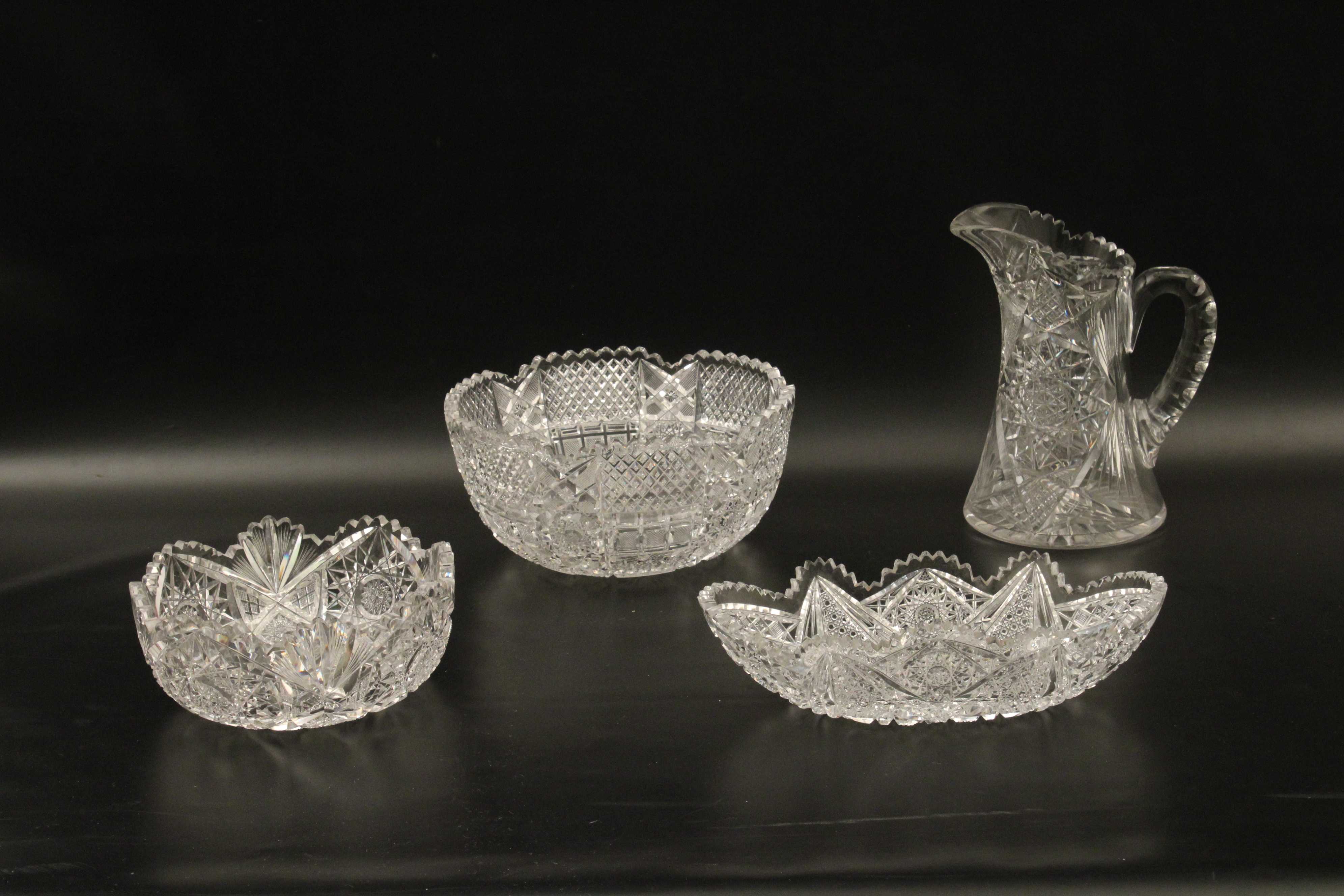 GROUP OF 4 AMERICAN BRILLIANT CUT