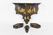 GROUP OF 4 ANTIQUE FRENCH BLAC