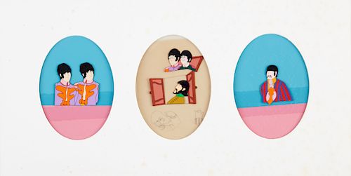 GROUP OF 4 BEATLES YELLOW SUBMARINE