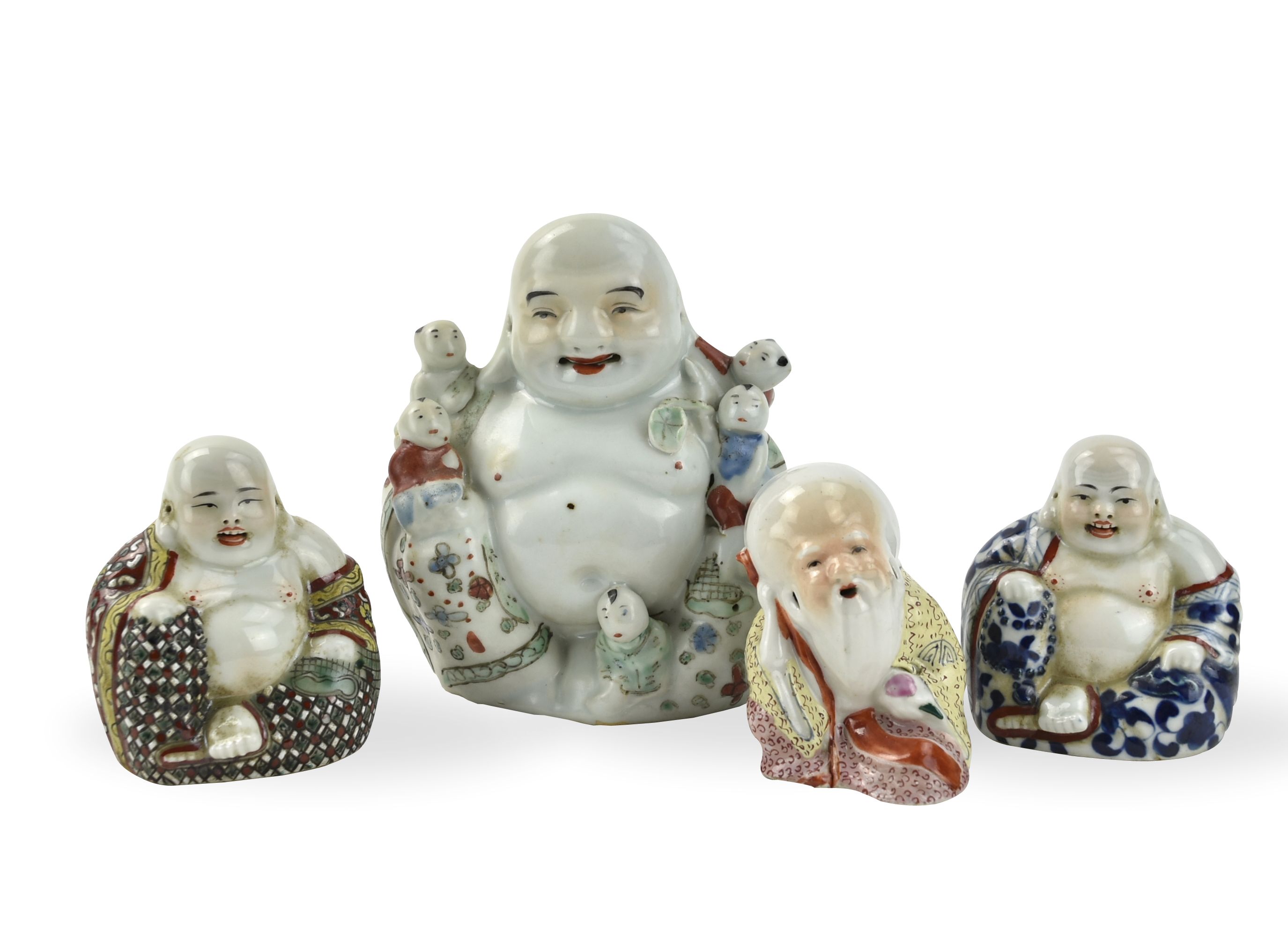 GROUP OF (4) CHINESE FAMILLE ROSE