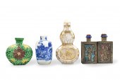 GROUP OF 4 CHINESE SNUFF BOTTL