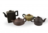 GROUP OF 4 CHINESE ZISHA TEAPO