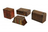 GROUP OF 4 DECORATIVE HINGED B