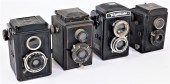 GROUP OF 4 GERMAN TLR CAMERAS