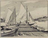 GROUP OF 4 GORDON GRANT MARINE