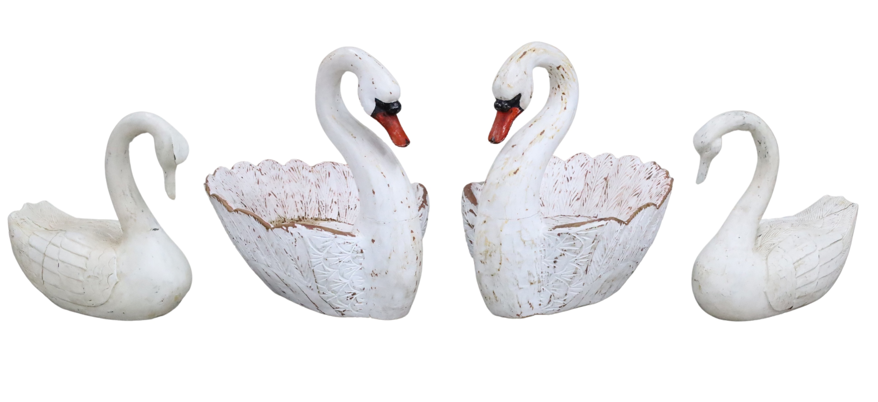 GROUP OF 4 LARGE POLYCHROME