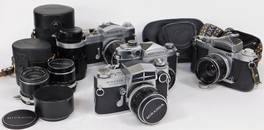 GROUP OF 4 MIRANDA 35MM SLR CAMERAS