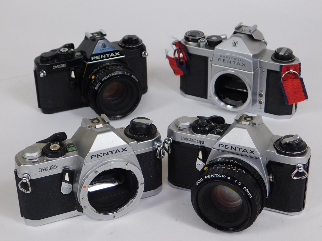 GROUP OF 4 PENTAX 35MM SLR