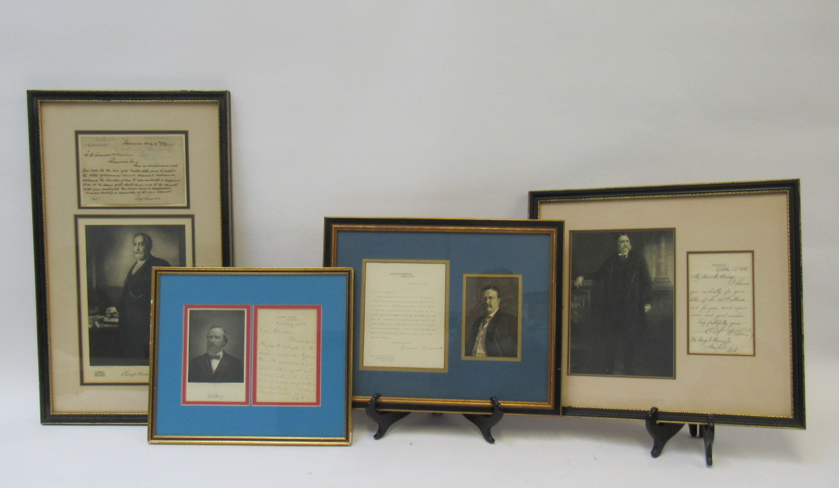 GROUP OF 4 SIGNED U.S. PRESIDENT