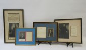 GROUP OF 4 SIGNED U.S. PRESIDE