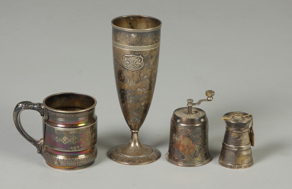 Group of 4 Silver Items Sterling