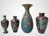 GROUP OF 4 SMALL JAPANESE CLOI