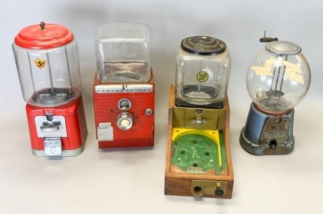 GROUP OF 4 VINTAGE COIN OPERATED