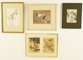 GROUP OF 4 WATERCOLORS Includi