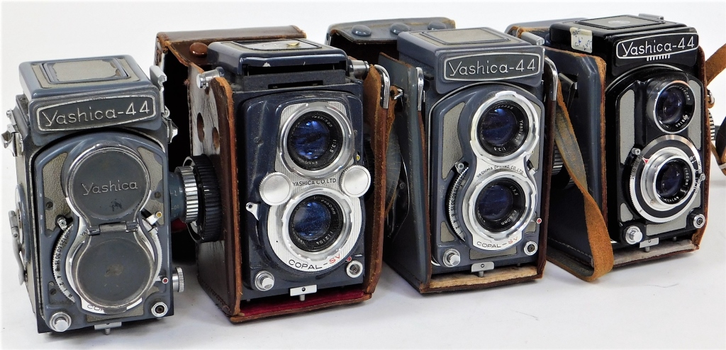 GROUP OF 4 YASHICA 44 TLR CAMERAS
