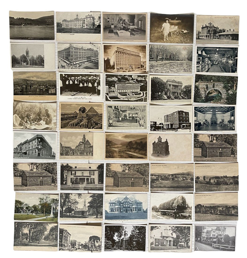 GROUP OF 40 EARLY MONOCHROMATIC