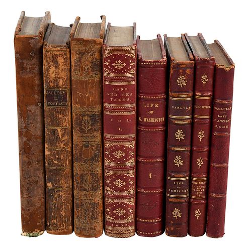 GROUP OF 41 LEATHERBOUND