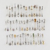 GROUP OF 45 STERLING AND SILVE