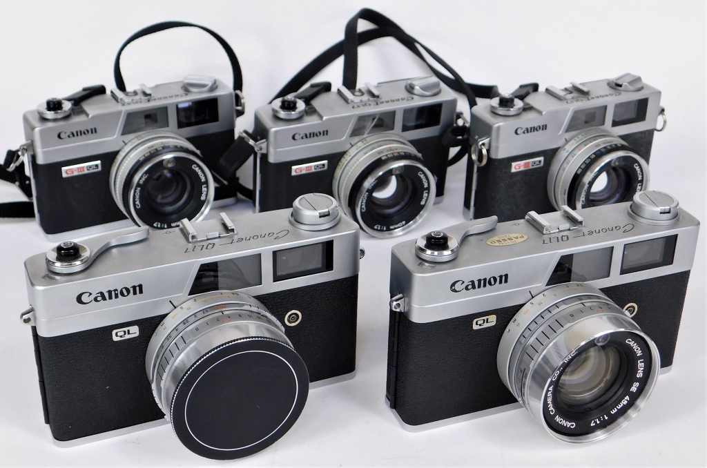 GROUP OF 5 CANON CANONET QL17
