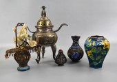 GROUP OF 5 CHINESE SILVER OBJE