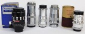 GROUP OF 5 EXAKTA MOUNT LENSES