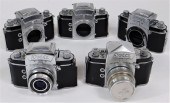 GROUP OF 5 IHAGEE EXA SLR CAME