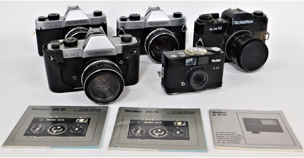 GROUP OF 5 ROLLEI 35MM CAMERAS