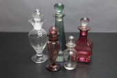 GROUP OF 5 SCENT BOTTLES WITH