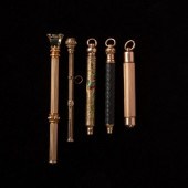 GROUP OF 5 VINTAGE PENCIL PEND