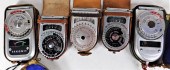 GROUP OF 5 VINTAGE SEKONIC EXP
