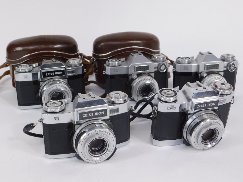 GROUP OF 5 ZEISS IKON CONTAFLEX