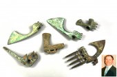 GROUP OF 6 CHINESE BRONZE WEAP