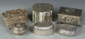 Group of 6 Covered Sterling Si