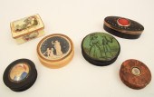 GROUP OF 6 FINE EUROPEAN BOXES