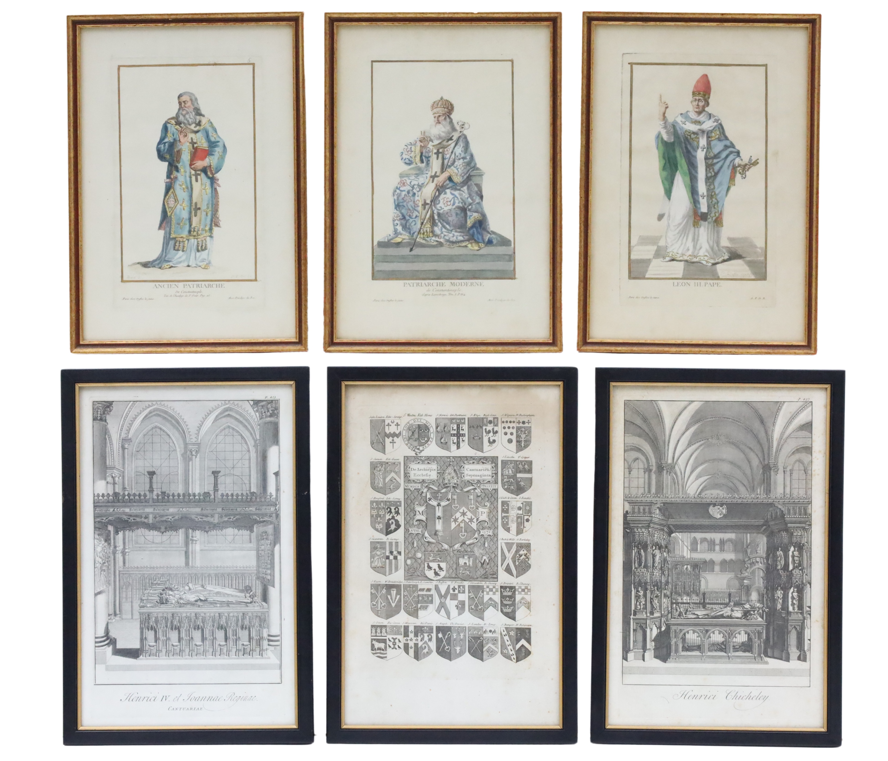 GROUP OF 6 FRENCH ENGRAVINGS