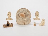 GROUP OF 6 INUIT BONE CARVINGS