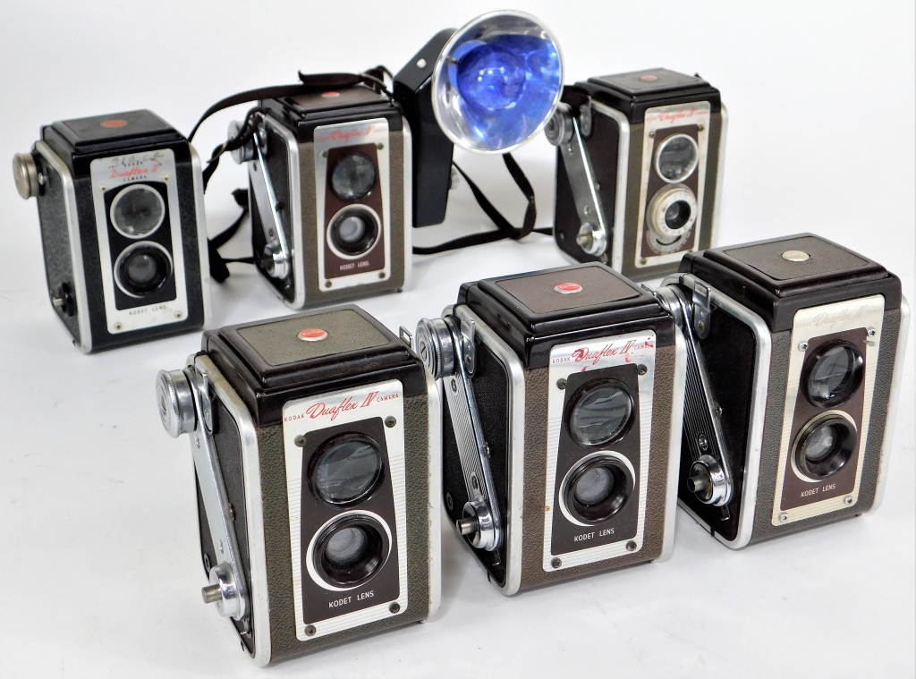 GROUP OF 6 KODAK DUAFLEX CAMERAS