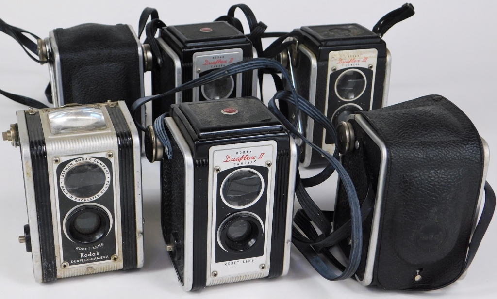 GROUP OF 6 KODAK DUAFLEX CAMERAS