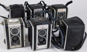 GROUP OF 6 KODAK DUAFLEX CAMER