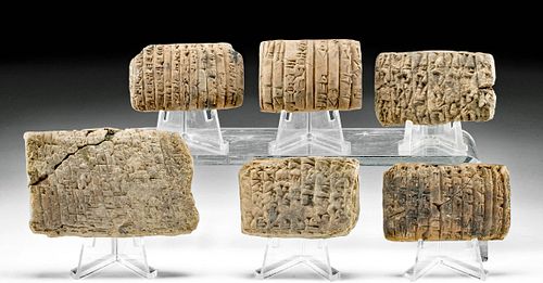 GROUP OF 6 SUMERIAN CLAY