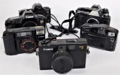 GROUP OF 7 CANON CAMERAS AND B