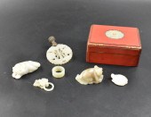 GROUP OF 7 CHINESE JADE ARTICL