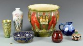 GROUP OF 7 EUROPEAN ART POTTER