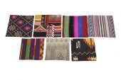 GROUP OF 7 HANDWOVEN KILIM PIL