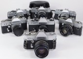 GROUP OF 7 PETRI SLR CAMERAS G