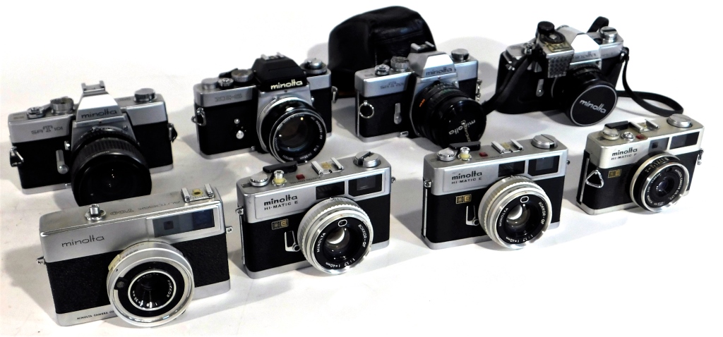 GROUP OF 8 1950S VINTAGE MINOLTA
