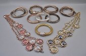 Group of 8 Bangles and 2 Neckl